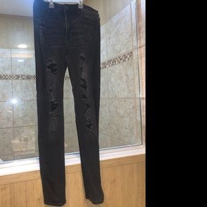 LIKE NEW SIZE 12 BLACK AMERICAN EAGLE HI-RISE JEGGING JEANS